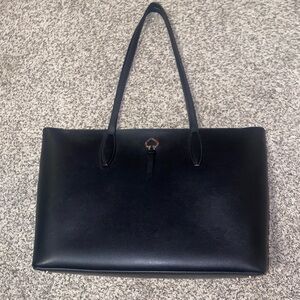 Authentic Kate Spade Black Leather Tote purse